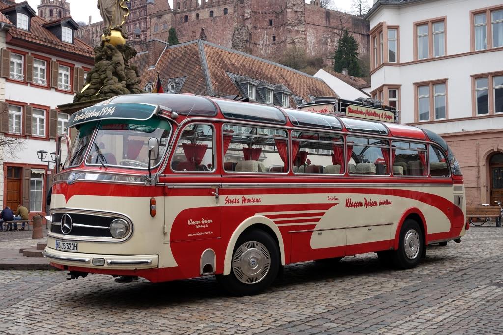 Oldtimer Vetter-Aufbau auf Mercedes O 321 H Bj. 1954  Nostalgiebus - Klassen , Heidelberg 04.03.2017