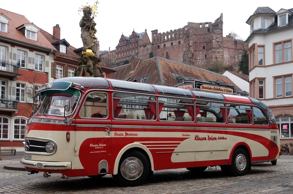 Oldtimer Vetter-Aufbau auf Mercedes O 321 H Bj. 1954  Nostalgiebus - Klassen , Heidelberg 04.03.2017