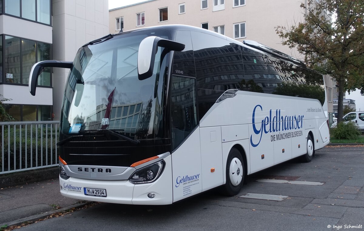 Omnibusunternehmen Geldhauser aus Hofolding | M-W 2934 | Setra 515 HD | 08.10.2022 in Stuttgart
