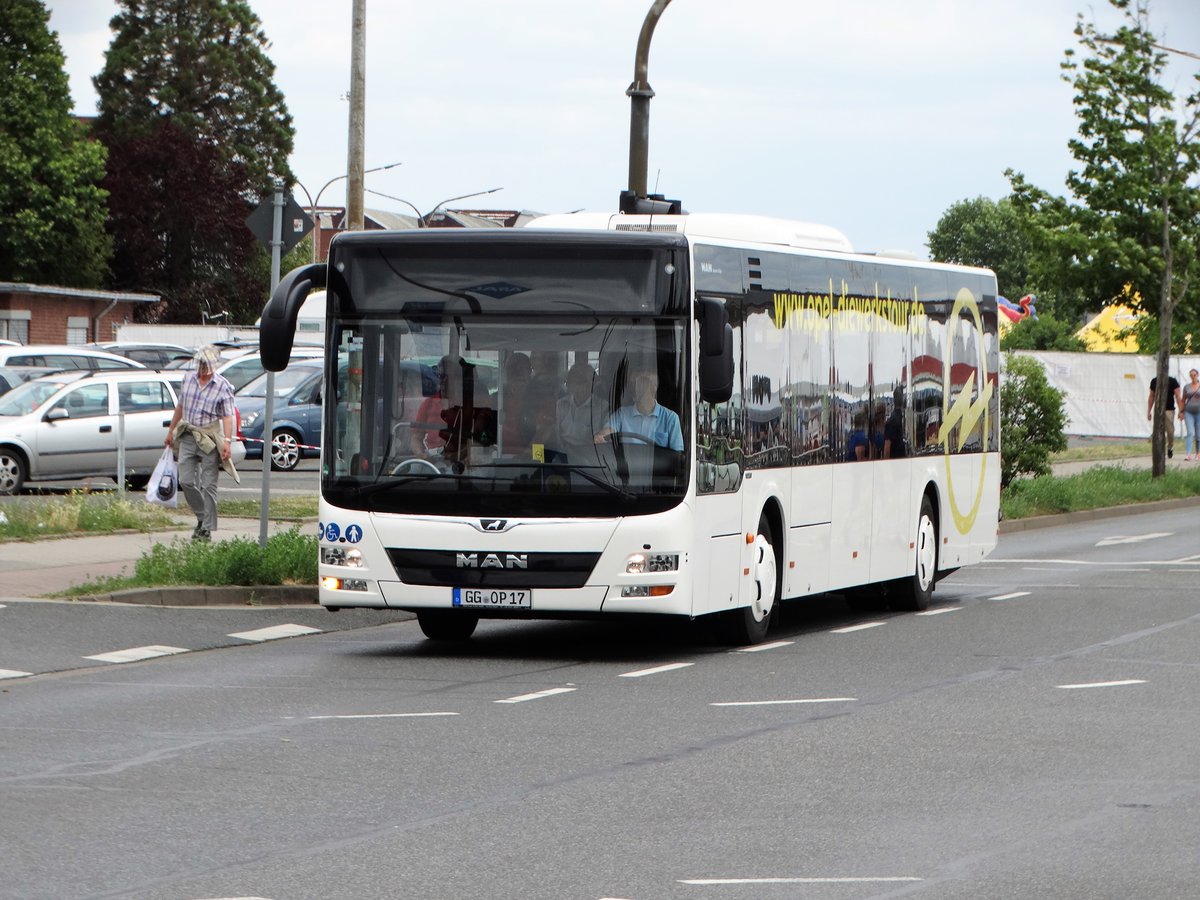 Opel AG MAN Lions City Werkstour am 16.06.17 am Hessentag in Rüsselsheim 