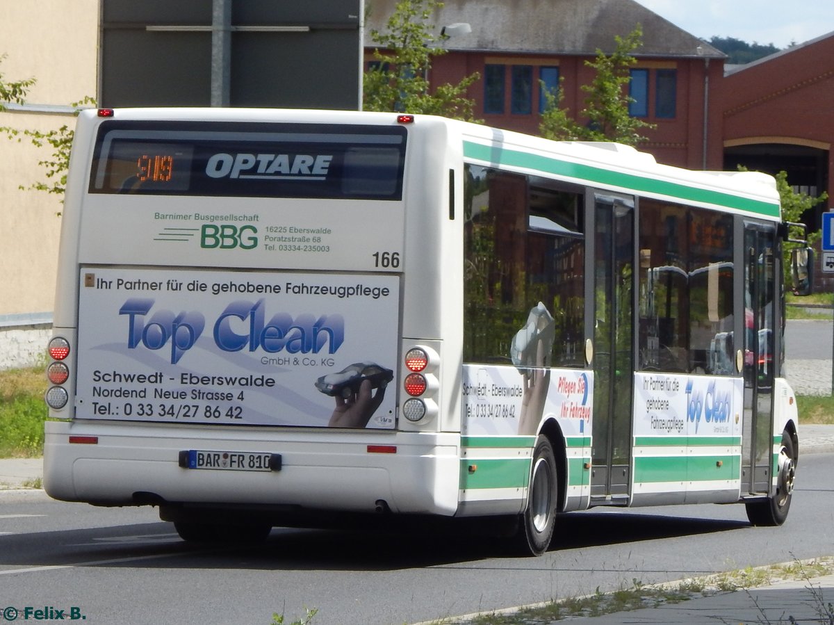 Optare Solo der Barnimer Busgesellschaft in Eberswalde am 09.06.2016