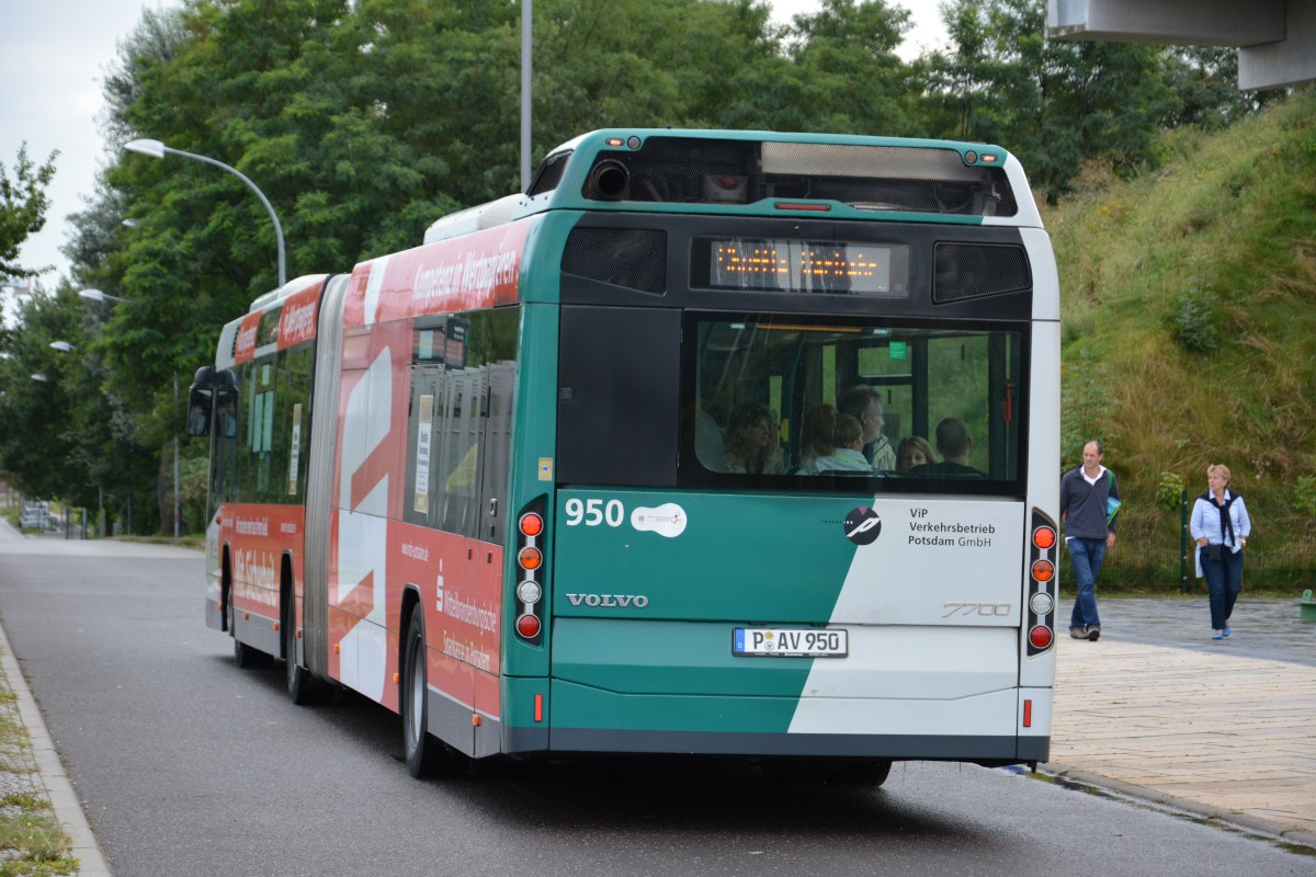 P-AV 950 (Volvo 7700) auf Schlössernacht Sonderfahrt am 16.08.2014.