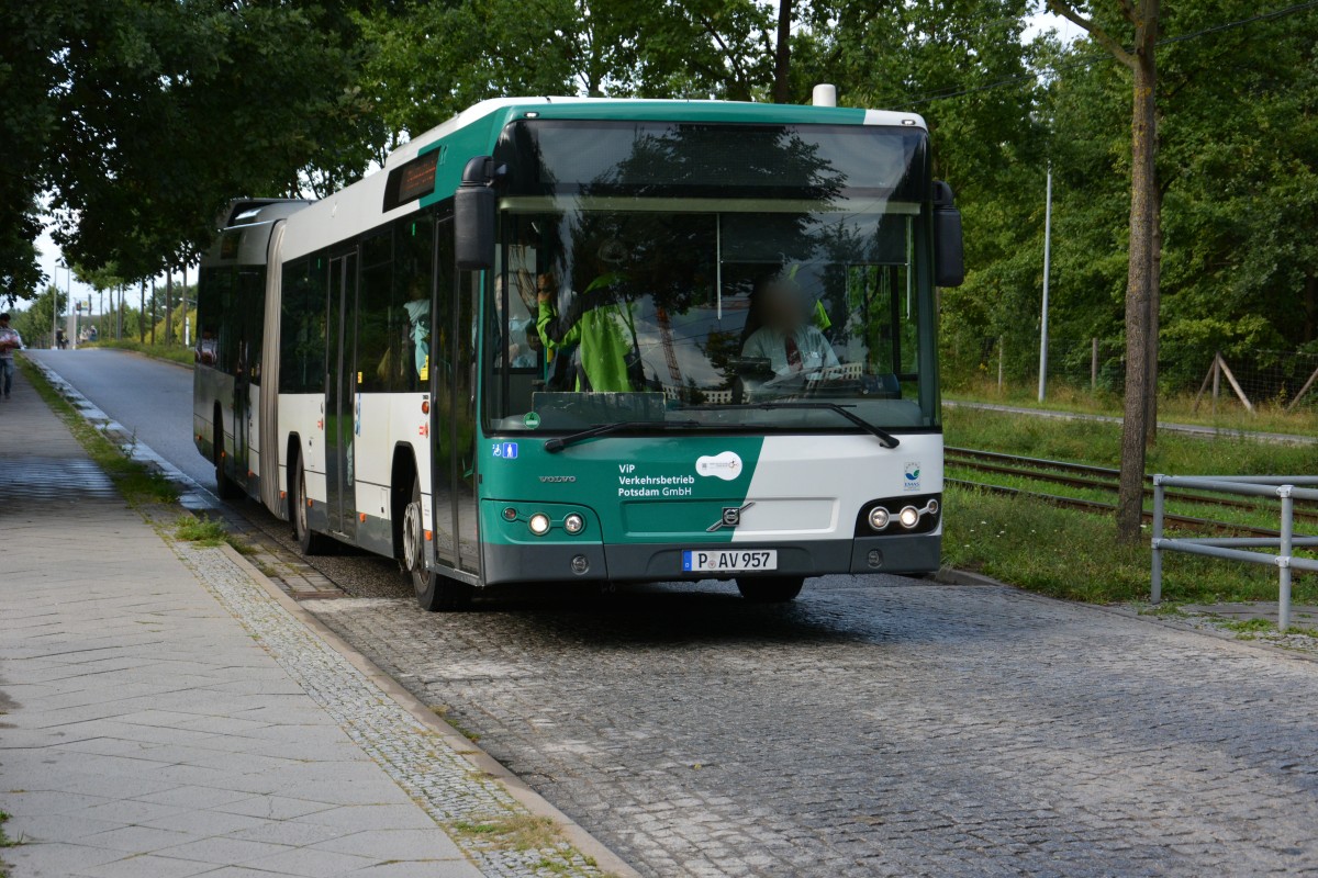 P-AV 957 (Volvo 7700) auf Schlössernacht Sonderfahrt am 16.08.2014.

