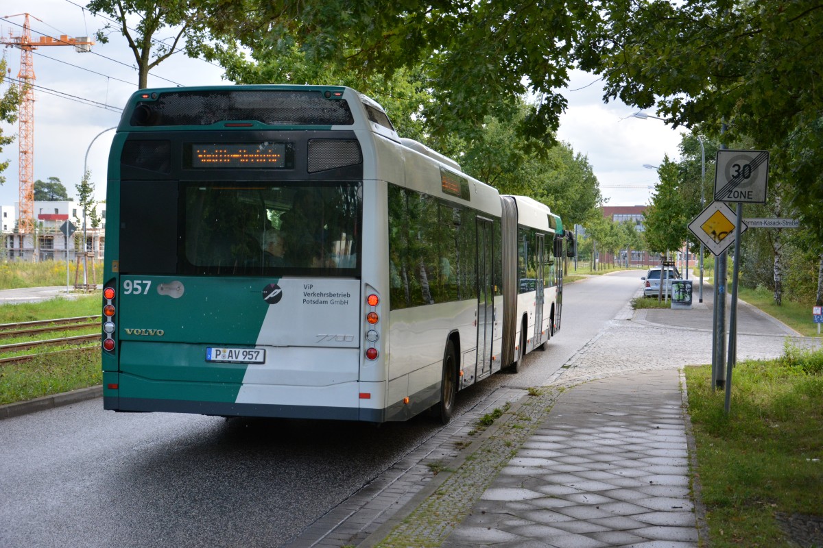 P-AV 957 (Volvo 7700) auf Schlössernacht Sonderfahrt am 16.08.2014.
