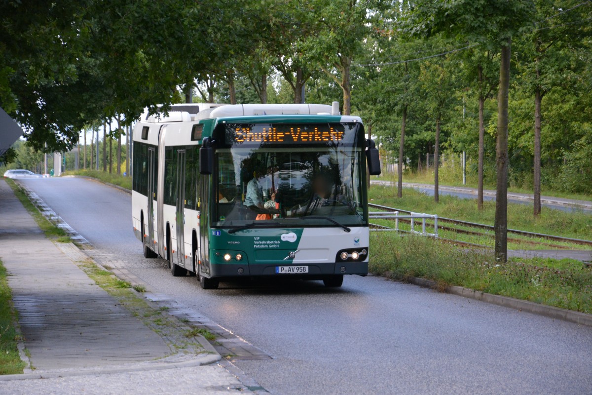 P-AV 958 (Volvo 7700) auf Schlössernacht Sonderfahrt am 16.08.2014.
