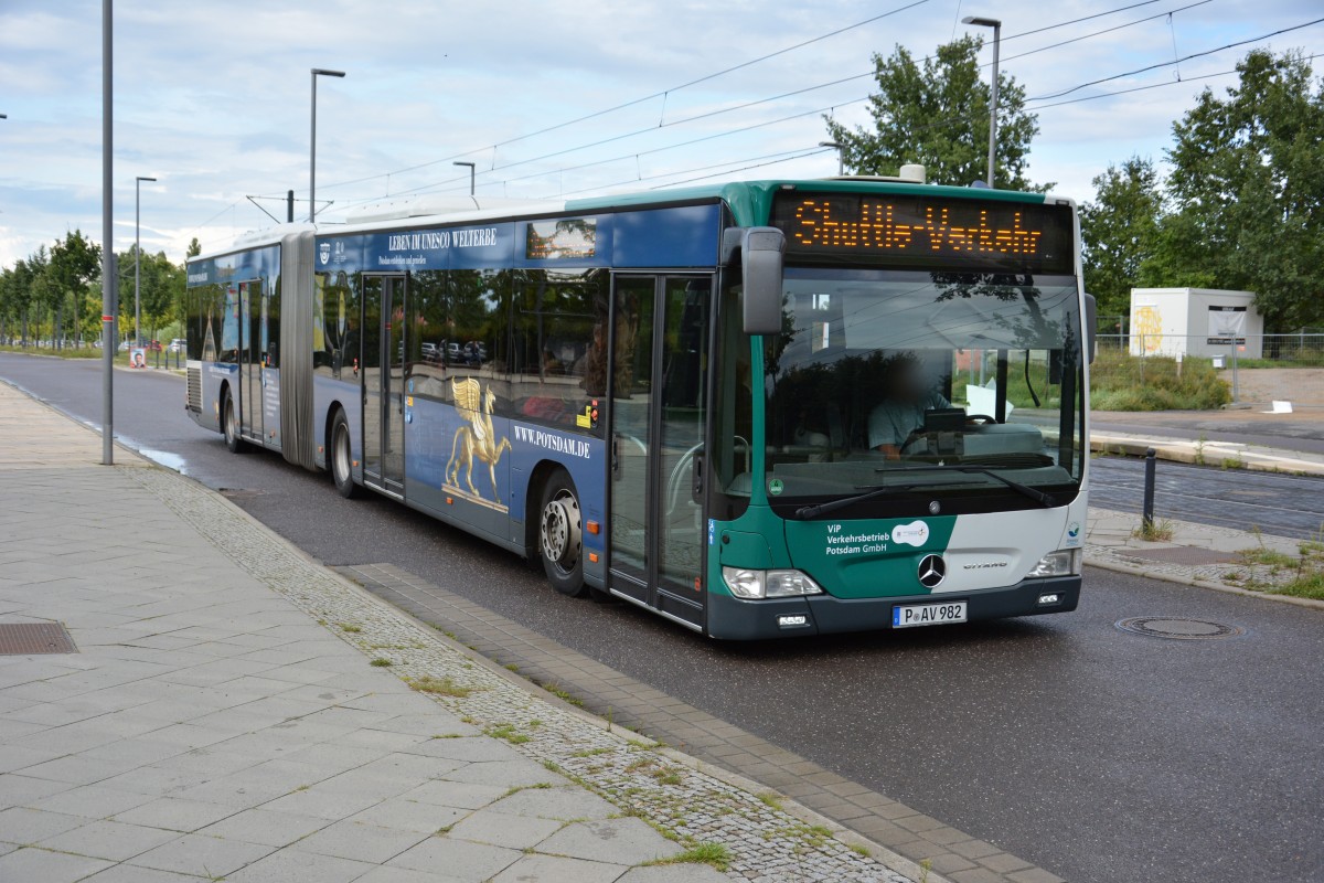 P-AV 982 (Meercedes Benz Citaro 1. Generation Facelift) auf Schlössernacht Sonderfahrt am 16.08.2014.
