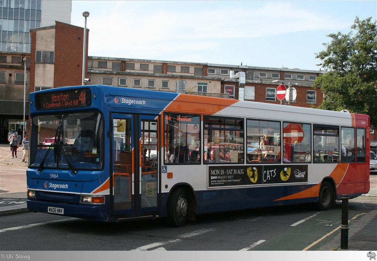 Plaxton Pointer2  Stagecoach  # 34864 aufgenommen am 6. August 2014 in Exeter / England.