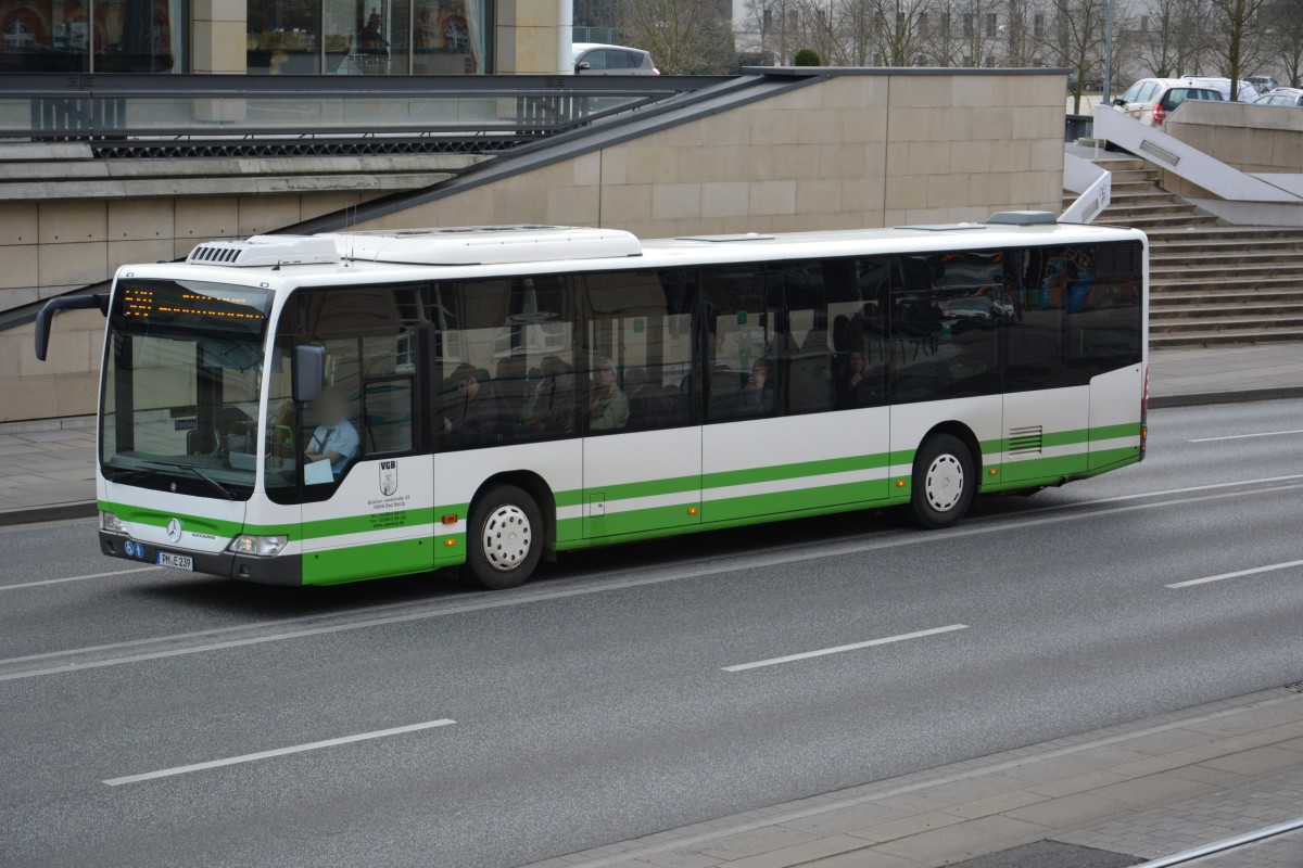 PM-E 239 der VGB auf der Linie 580 in Potsdam. Aufgenommen am 02.03.2014.