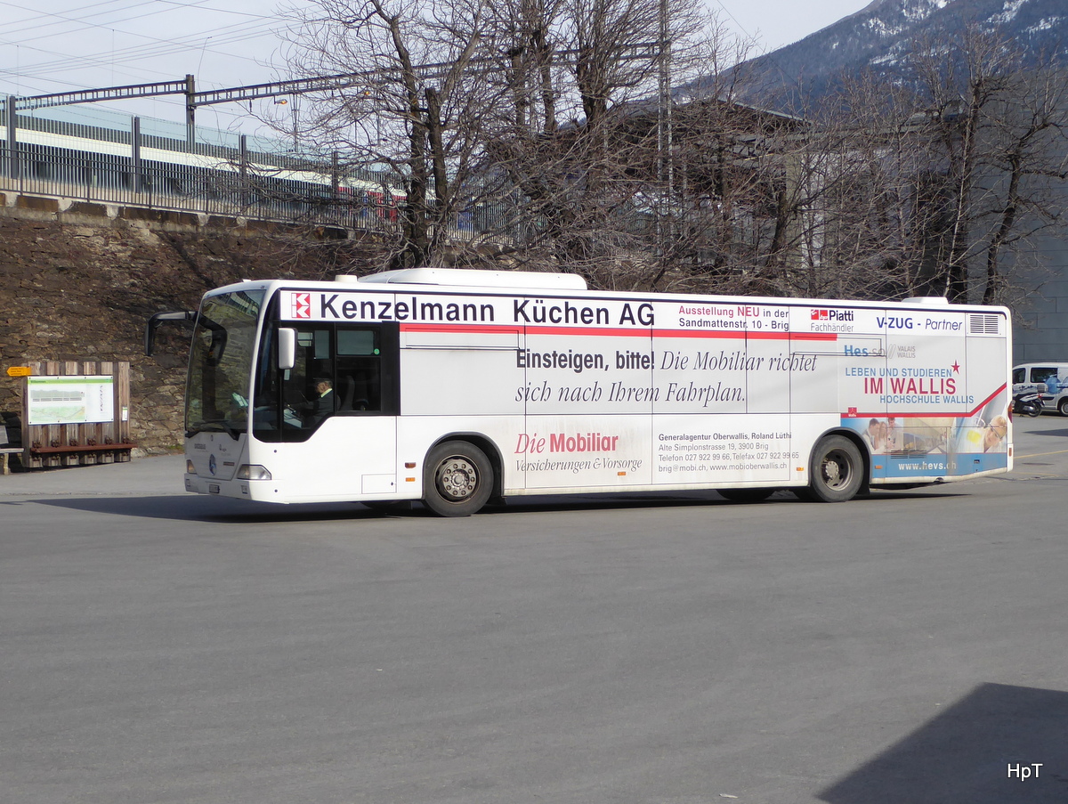 Postauto / Ortsbus Brig - Mercedes Citaro VS  241959 beim Bahnhof Brig am 16.02.2016