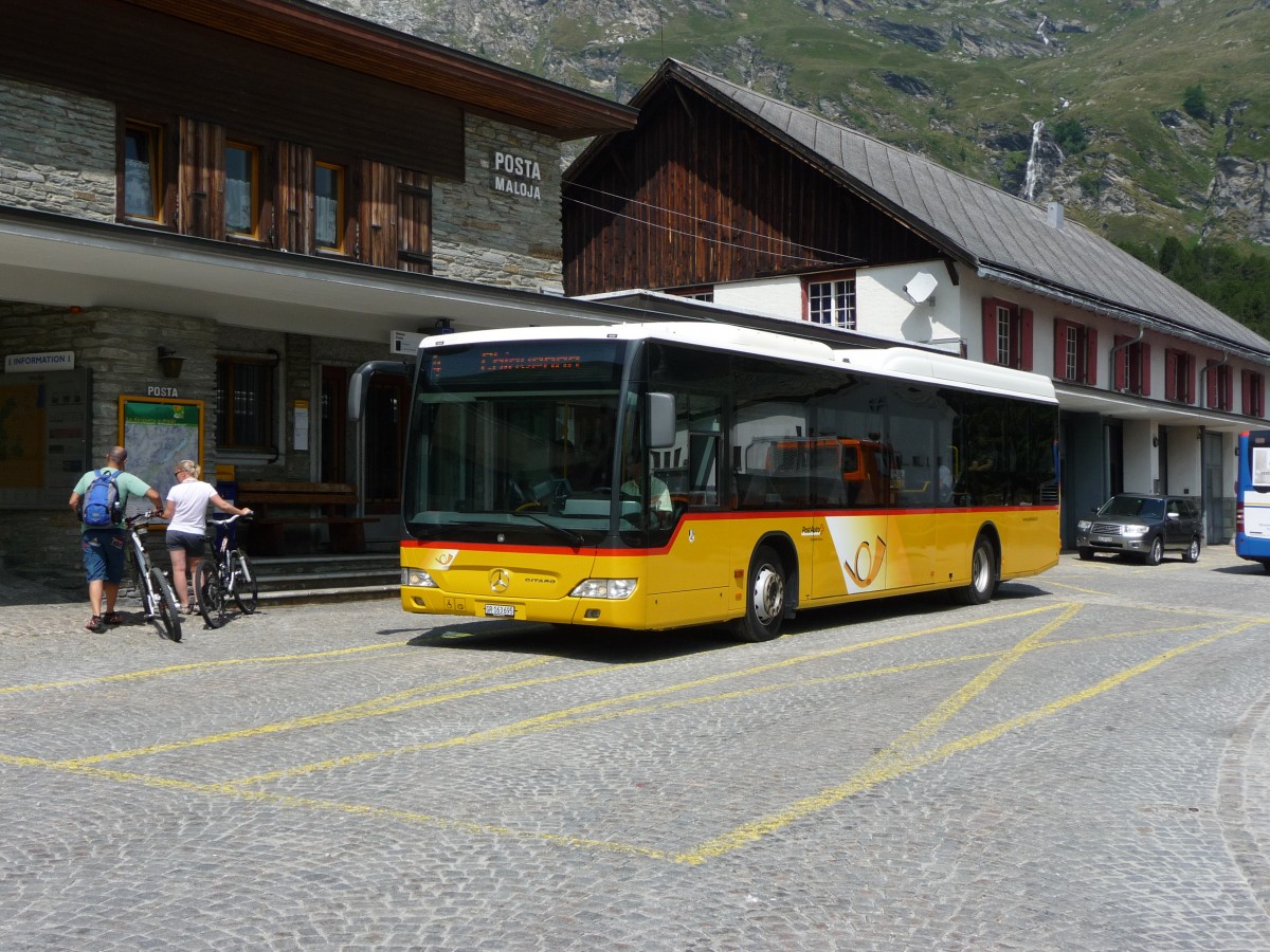 PostAuto Graubünden, 7000 Chur: MB O530 Citaro LE Ü (2010) GR 163'695 am 22. Juli 2015 bei 7516 Maloja Posta (GR)