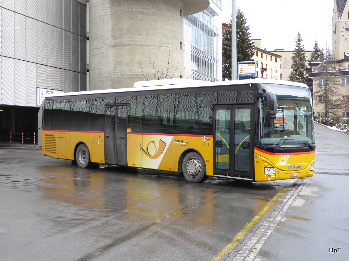 Postauto - Irisbus Crossway GR 170434 in Davos am 26.03.2016