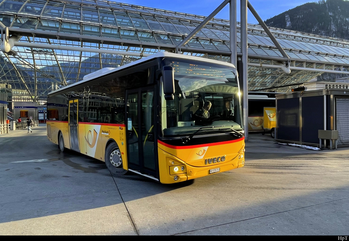 Postauto - Iveco Irisbus Crossway  GR  179713 in Chur am 26.01.2022