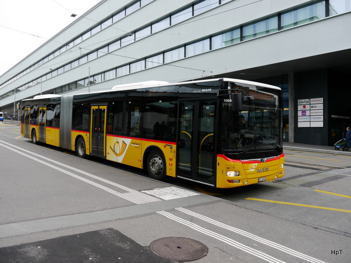 Postauto - MAN Lion`s City  BE 48148 unterwegs in Bern am 06.01.2017