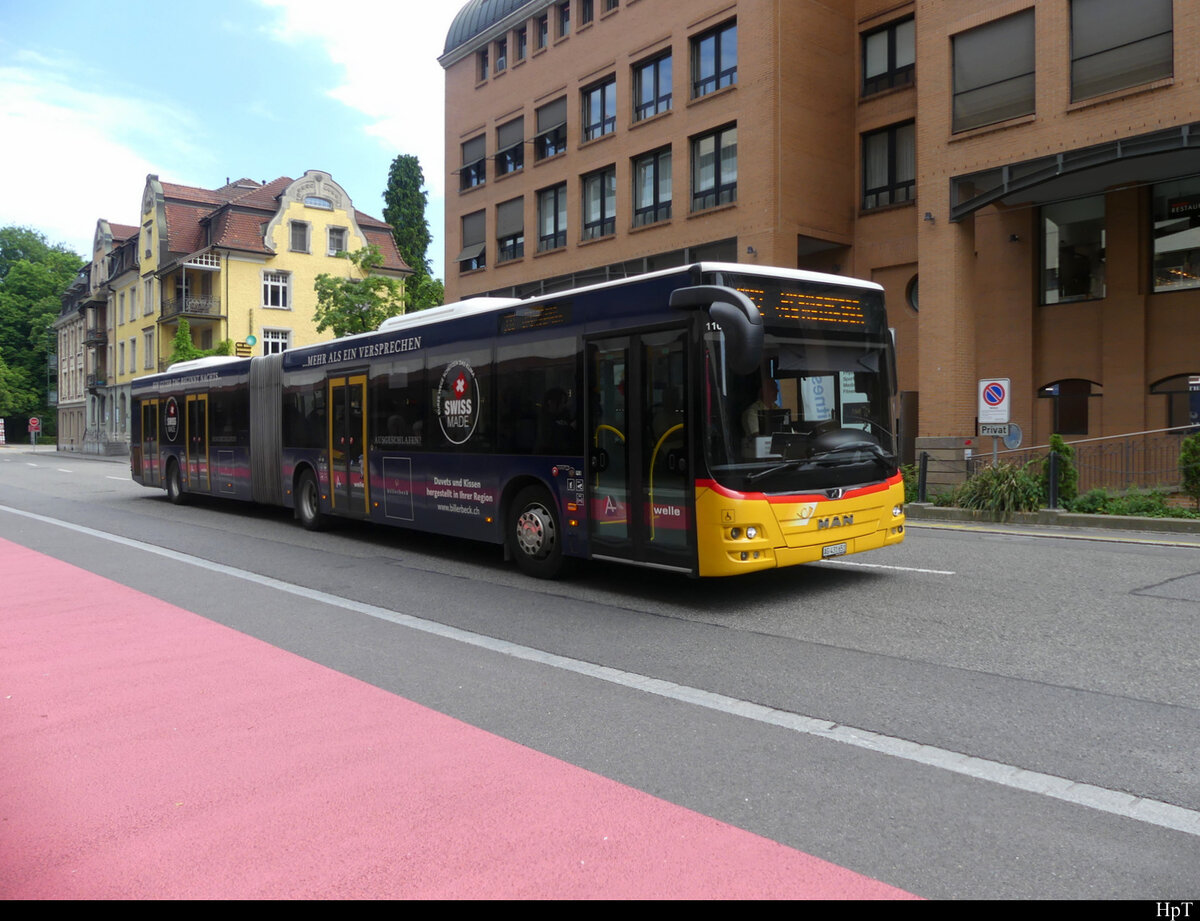 Postauto - MAN Lion`s City AG 431651 unterwegs in Baden am 21.05.2022
