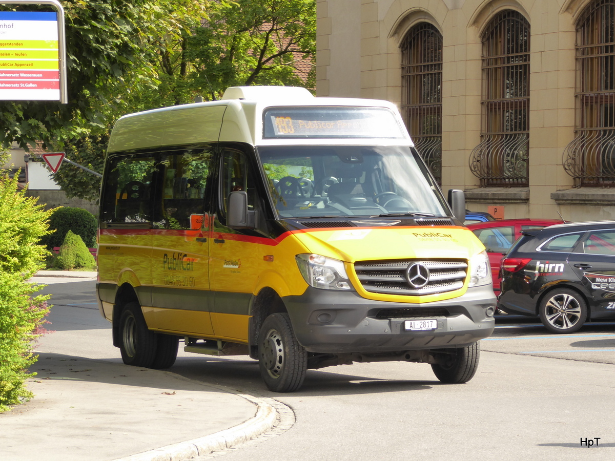Postauto - Mercedes AI 2817 in Appenzell am 24.07.2016