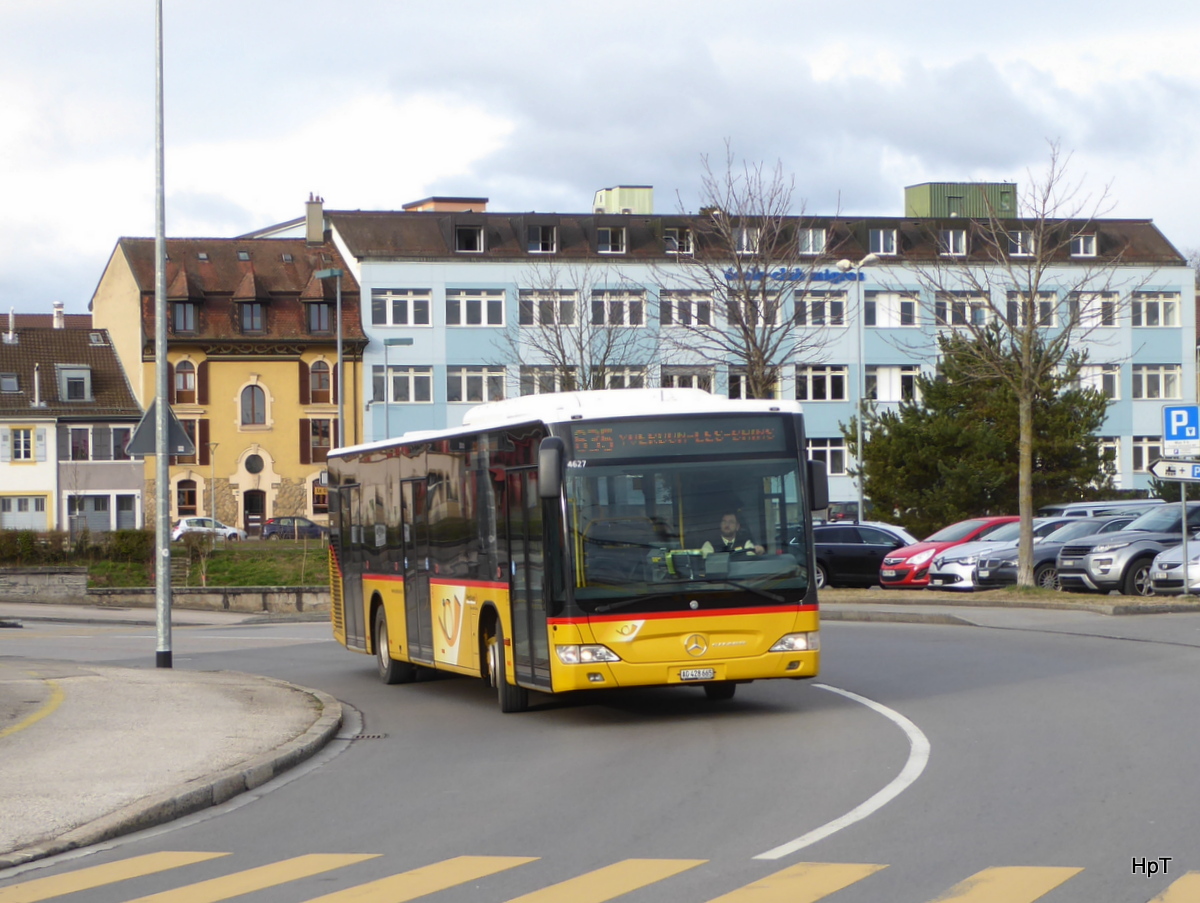 Postauto - Mercedes Citaro  AG 428665 unterwegs auf der Linie 635 in Yverdon les Bains am 10.02.2018