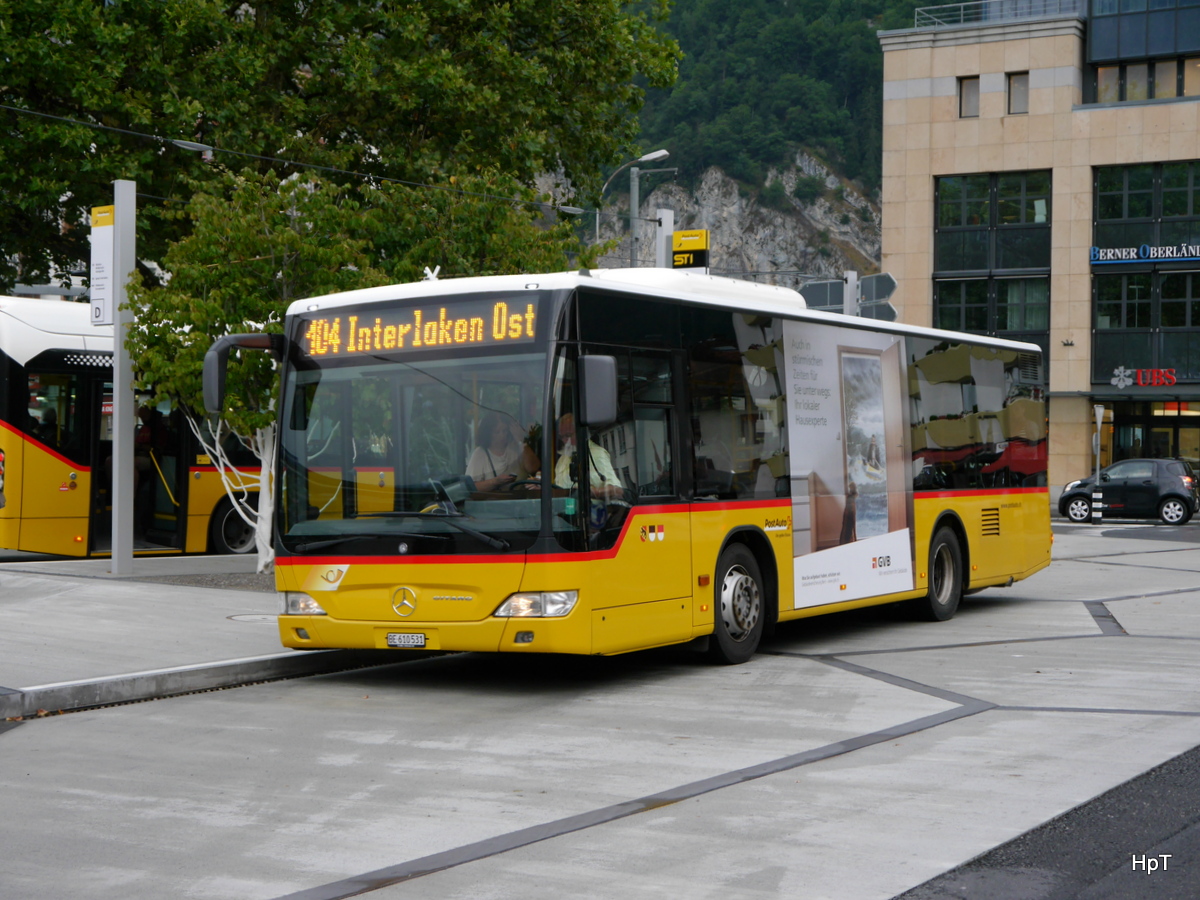 Postauto - Mercedes Citaro  BE  610531 in Interlaken West am 24.07.2015