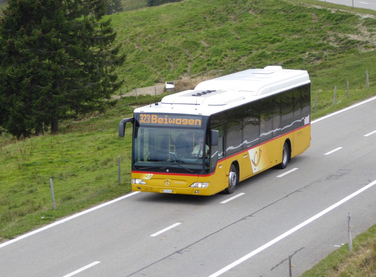 Postauto - Mercedes Citaro  BE  520404 unterwegs im Gurnigelgebiet am 12.09.2015