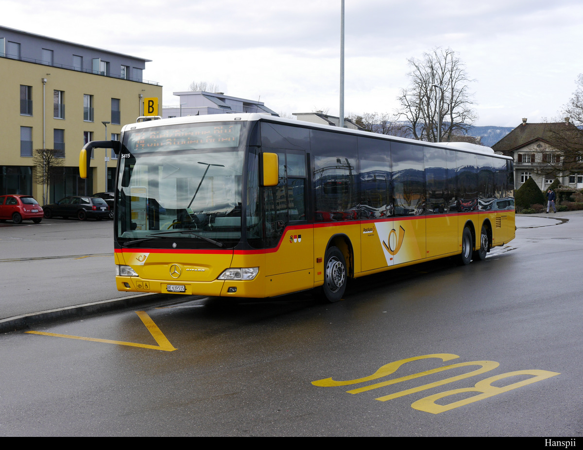 Postauto - Mercedes Citaro  BE  639515 in Lyss am 09.02.2019