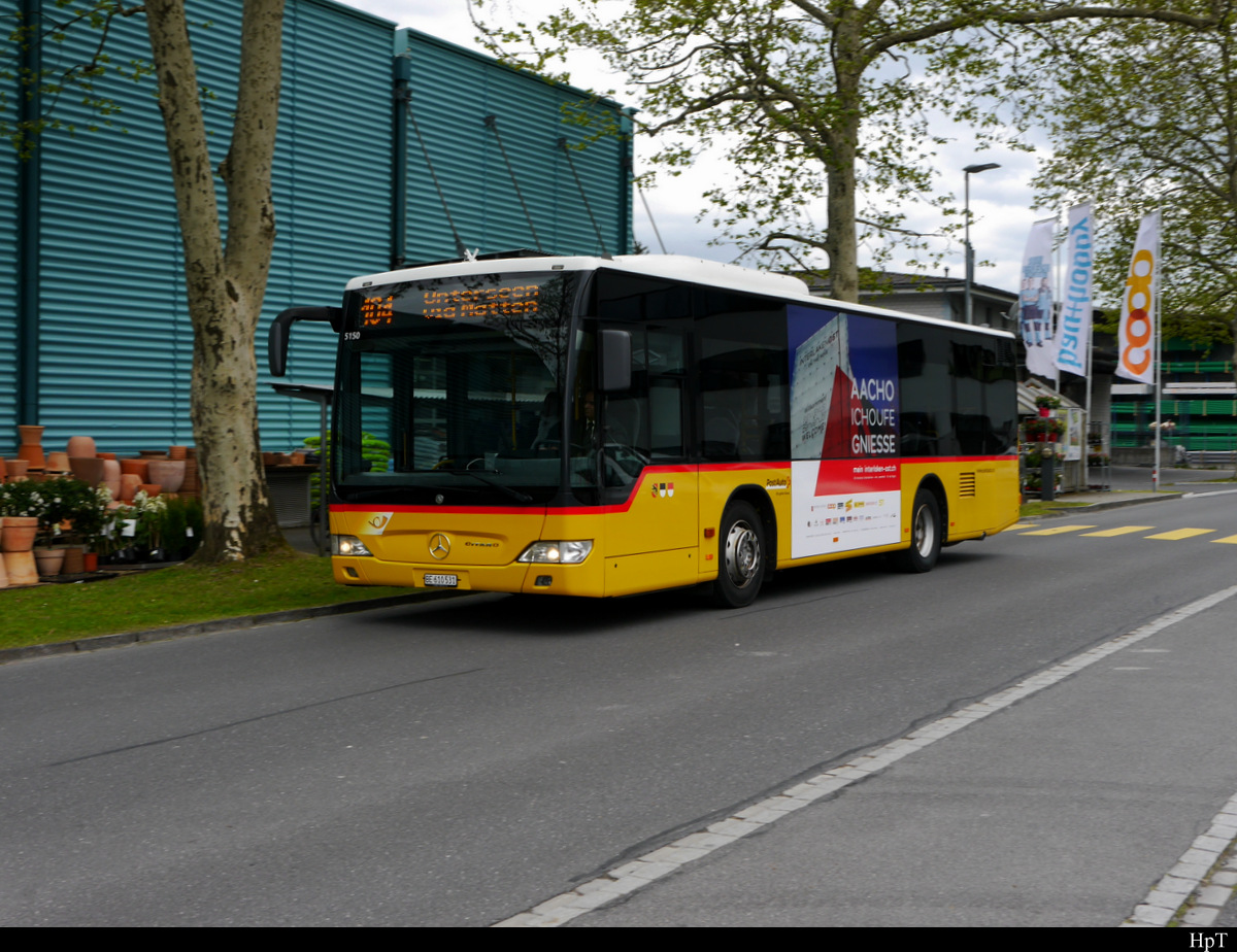 Postauto - Mercedes Citaro  BE  610531 unterwegs in Interlaken am 13.05.2019