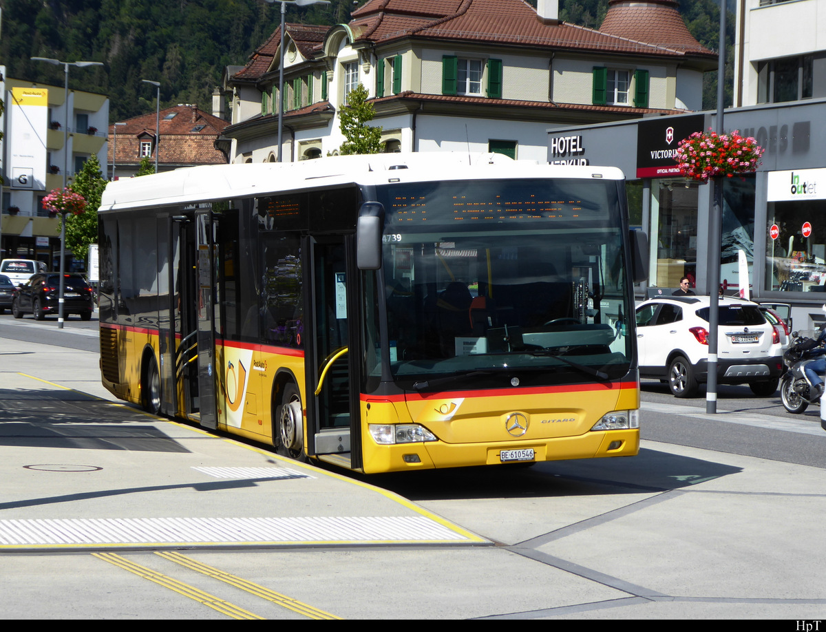 Postauto - Mercedes Citaro BE 610546 in Interlaken West am 25.07.2020