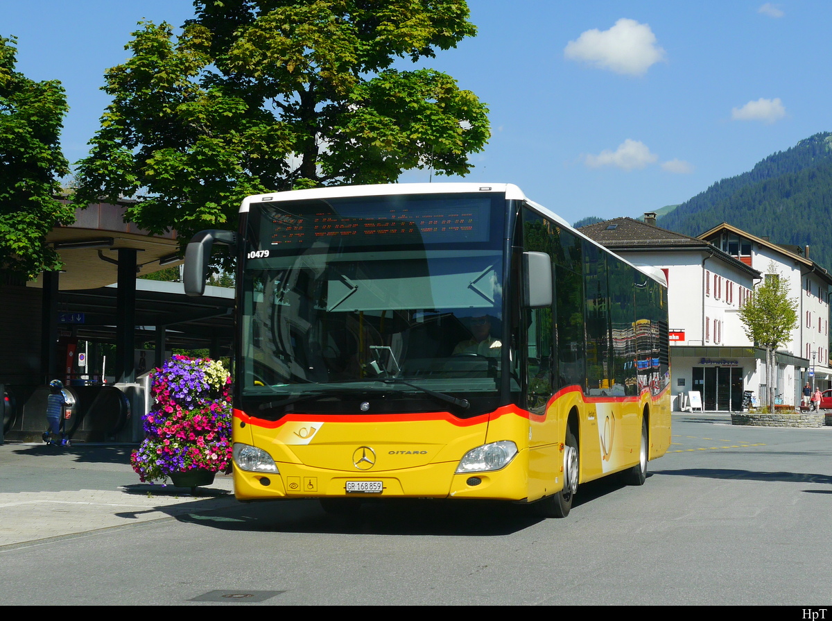 Postauto - Mercedes Citaro  GR  168859 unterwegs in Kloters am 30.07.2018
