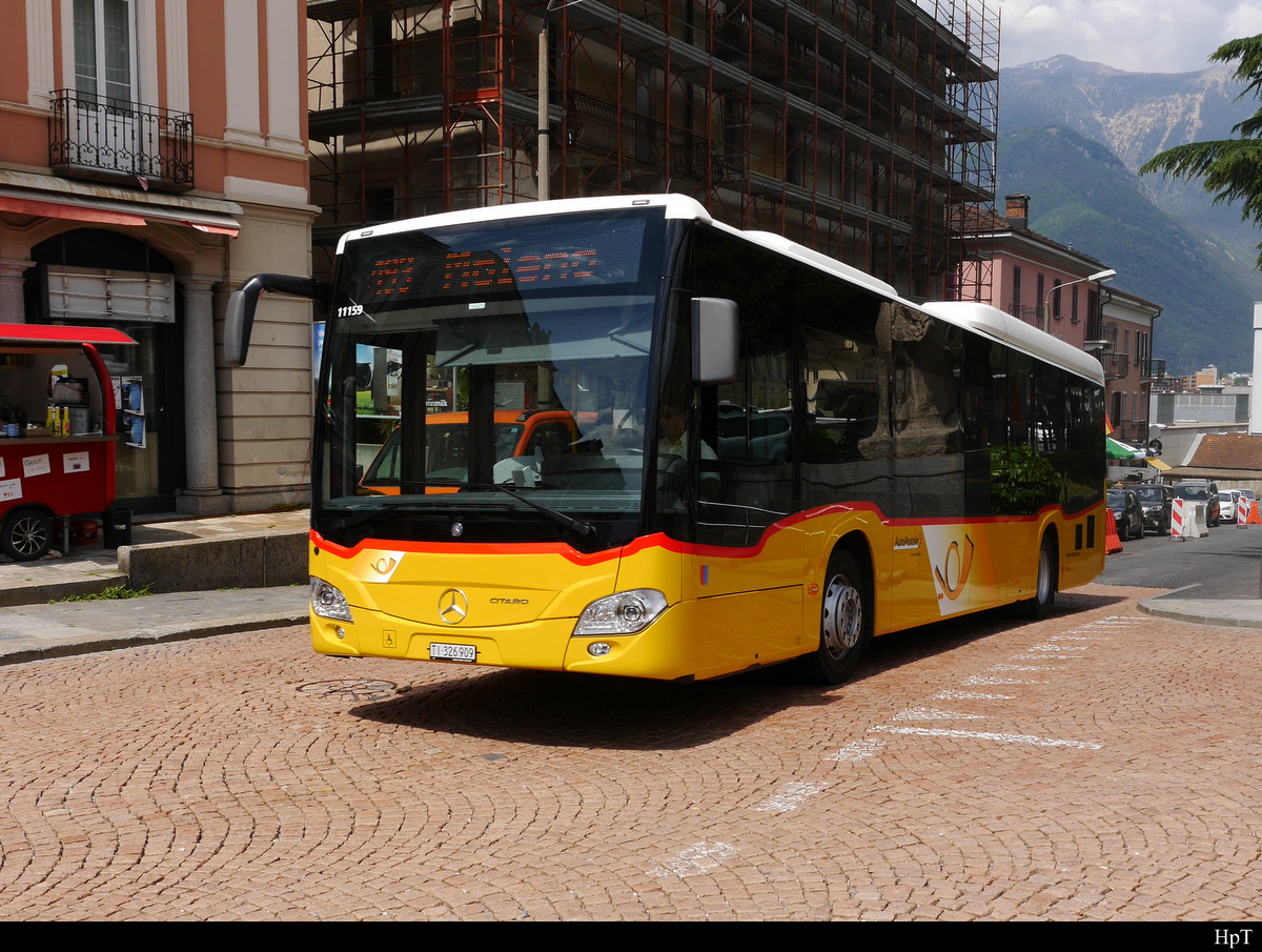 Postauto - Mercedes Citaro TI 241034 unterwegs in Belinzona am 16.05.2019