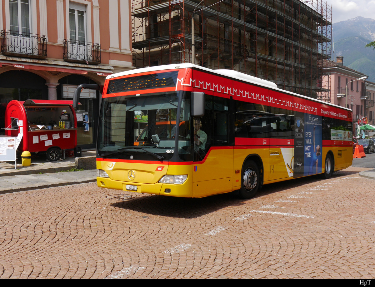 Postauto - Mercedes Citaro TI 228013 unterwegs in Belinzona am 16.05.2019