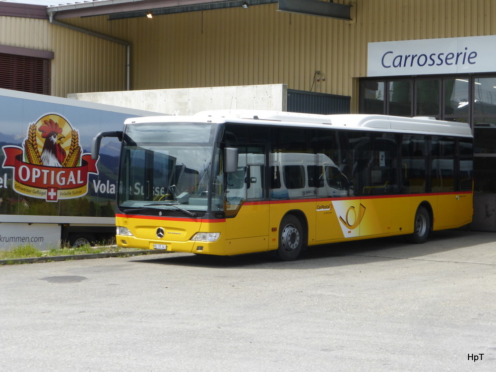Postauto - Mercedes Citaro  VD  335343 in Kerzers am 01.05.2014