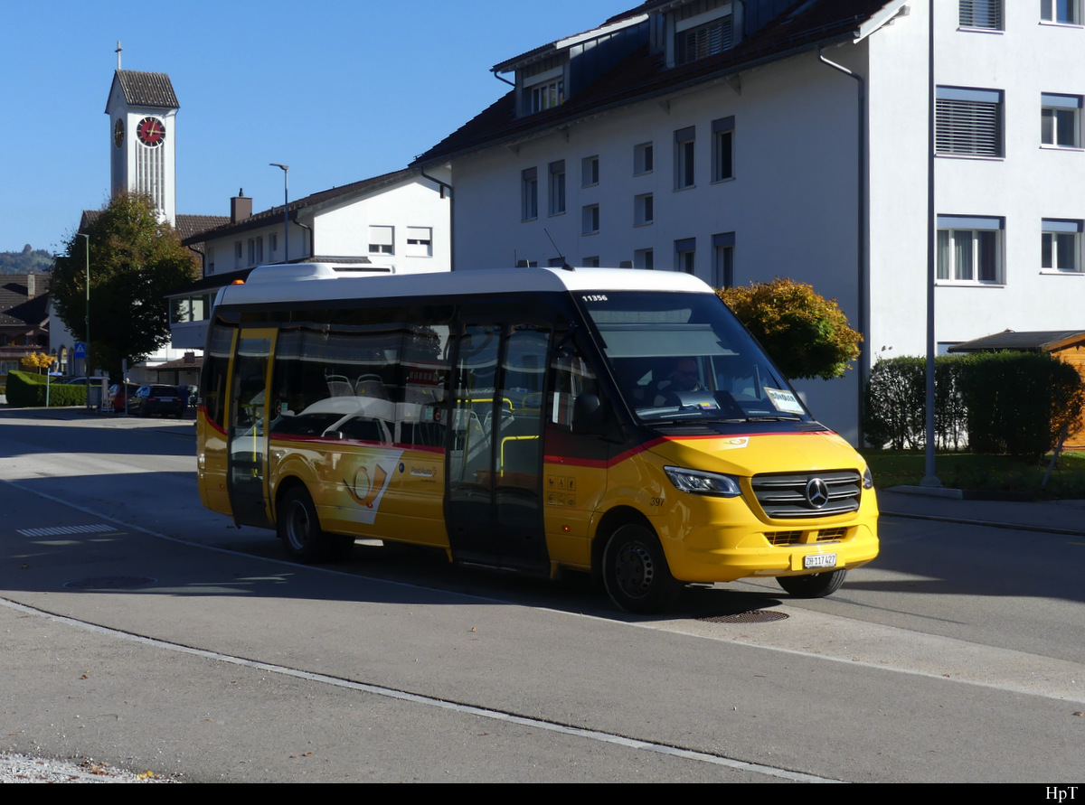 Postauto - Mercedes Sprinter City  ZH  117427 in Bauma am 23.10.2021
