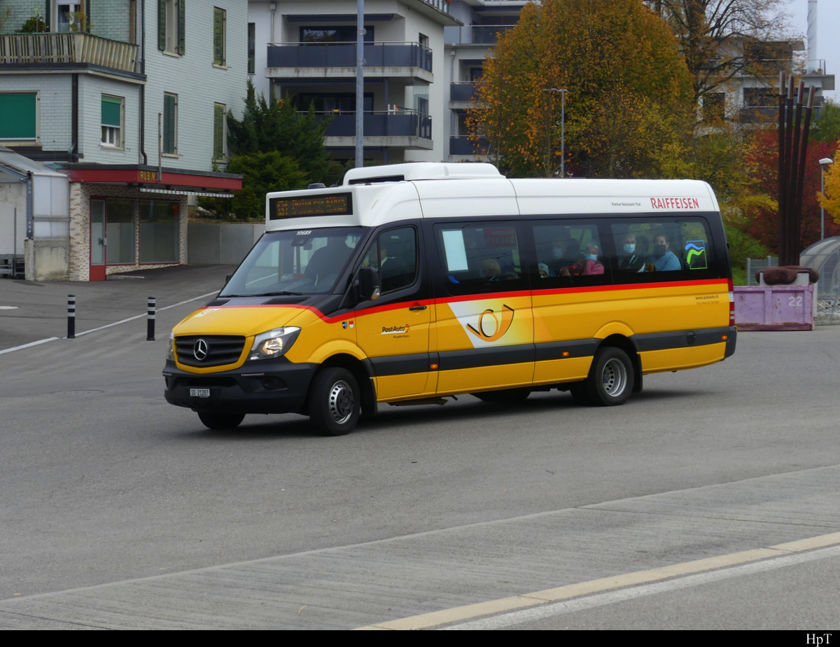 Postauto - Mercedes Sprinter  SO  21287 in balsthal am 24.10.2021