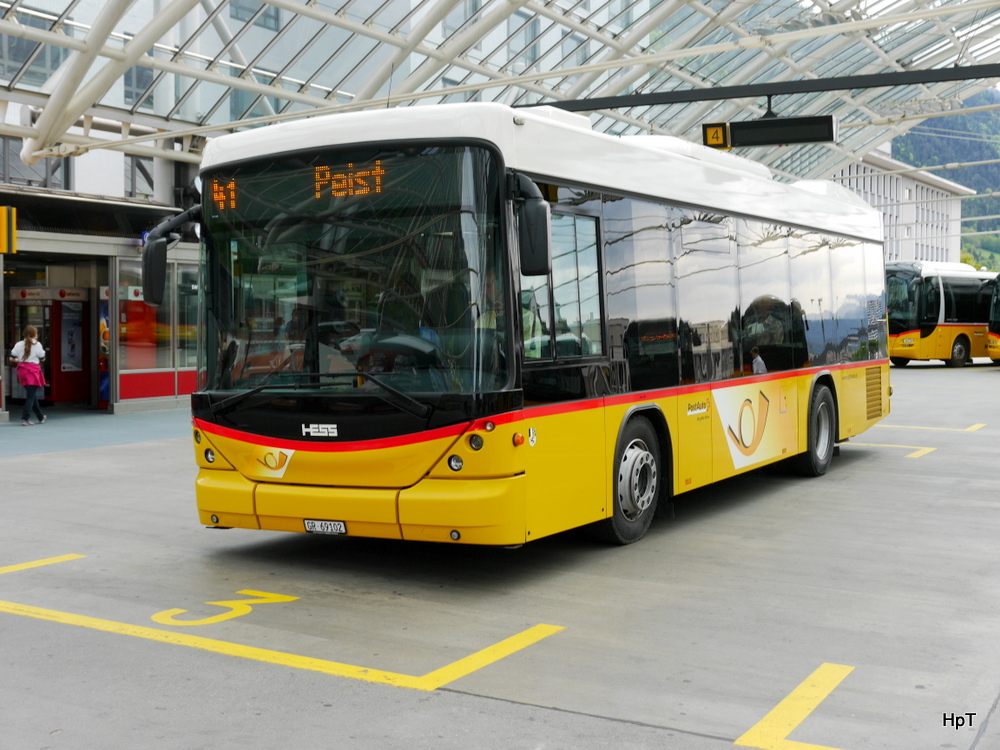 Postauto - Scania Hess  GR  69102 in Chur am 10.05.2014