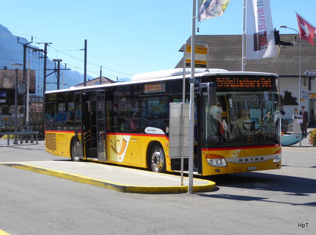 Postauto - Setra S 415 NF  BE  568700 in Brienz am 21.09.2015