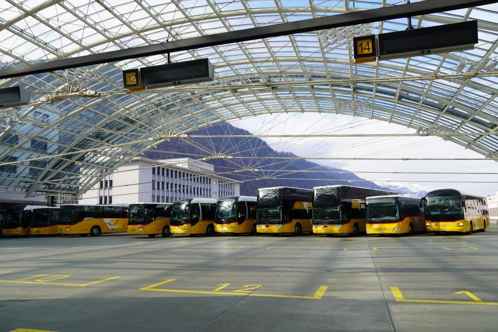PostAuto Station Chur, März 2020