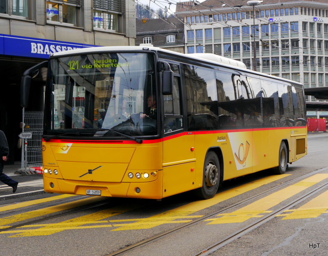 Postauto - Volvo 8700  AR  148759 in der Stadt St. Gallen am 27.03.2015