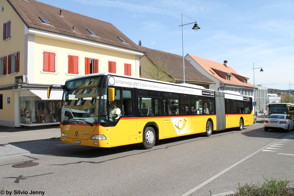 Postauto/PU ABSN Nr. 183 (Mercedes Citaro O530G) am 14.4.2015 in Bülach, Sonnenhof