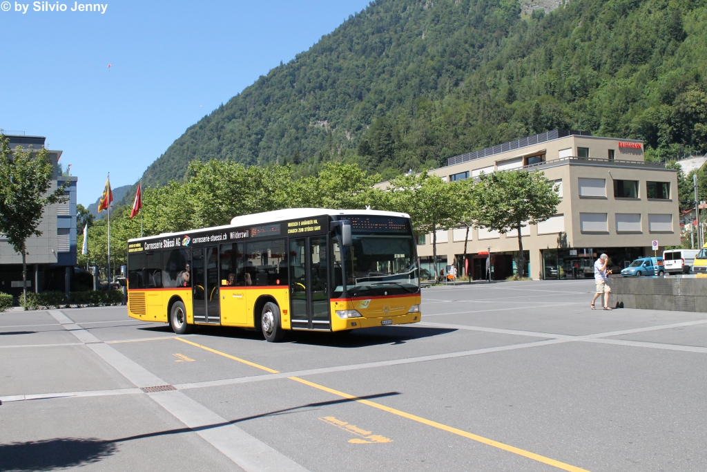 Postauto/Regie Interlaken BE 610 531 (Mercedes CitaroII O530K) am 2.8.2013 beim Bhf. Interlaken Ost