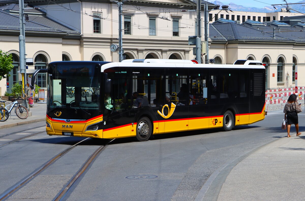 Postbus MAN Lions City am 07.07.26 in Chur Bahnhof 