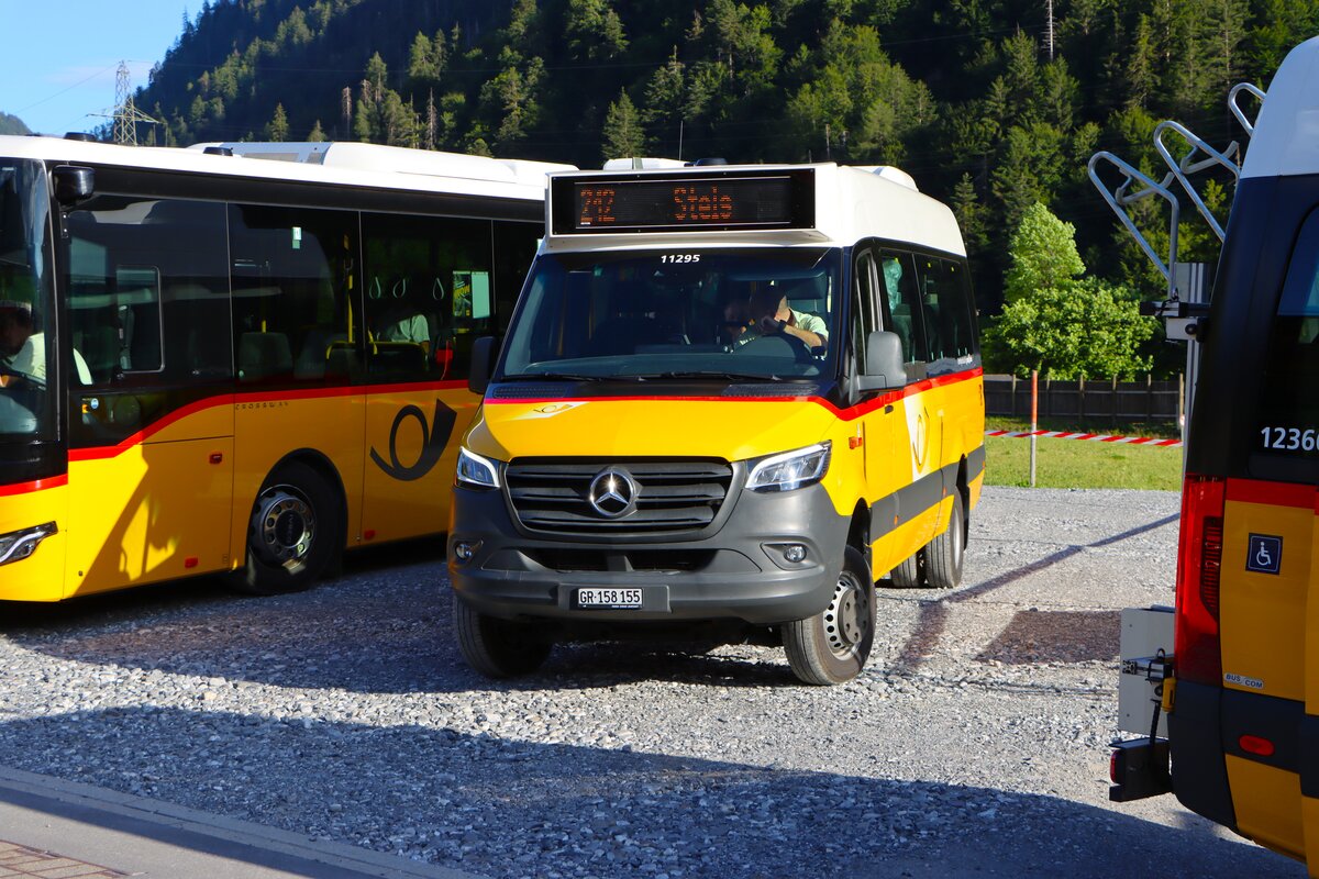 Postbus Mercedes Benz Sprinter am 07.07.26 in Schiers 