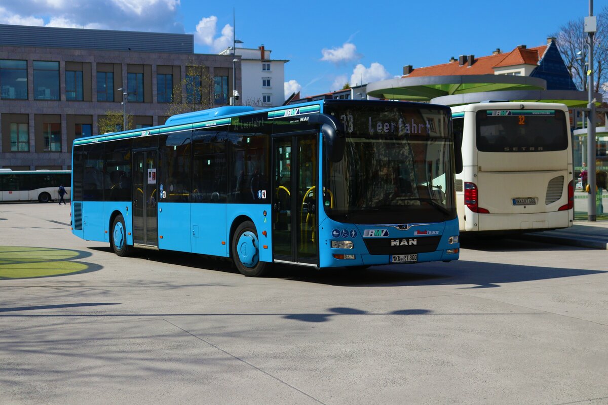Racktours MAN Lions City am 14.04.23 in Hanau Freiheitsplatz