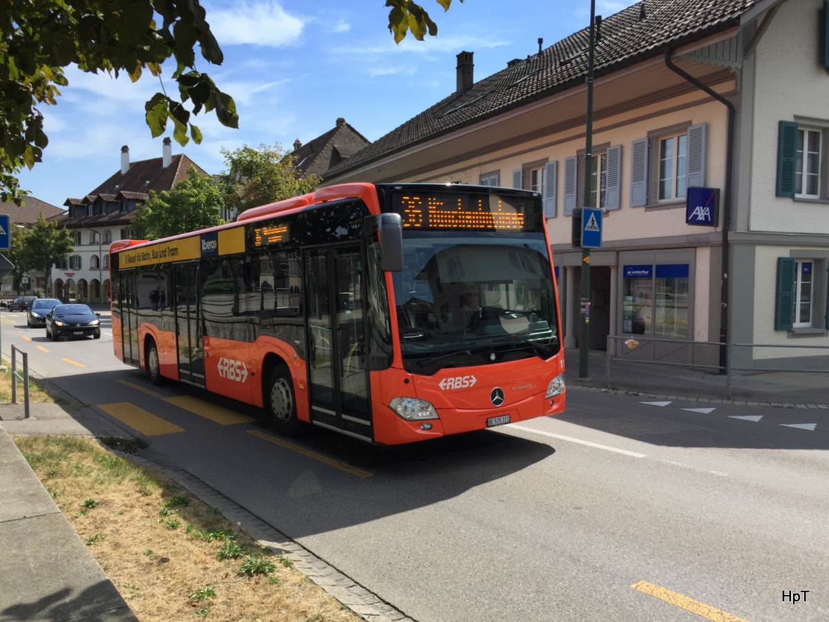 RBS - Mercedes Citaro  Nr.11  BE  535311 unterwegs auf der Linie 36 in Münchenbuchsee am 08.08.2015