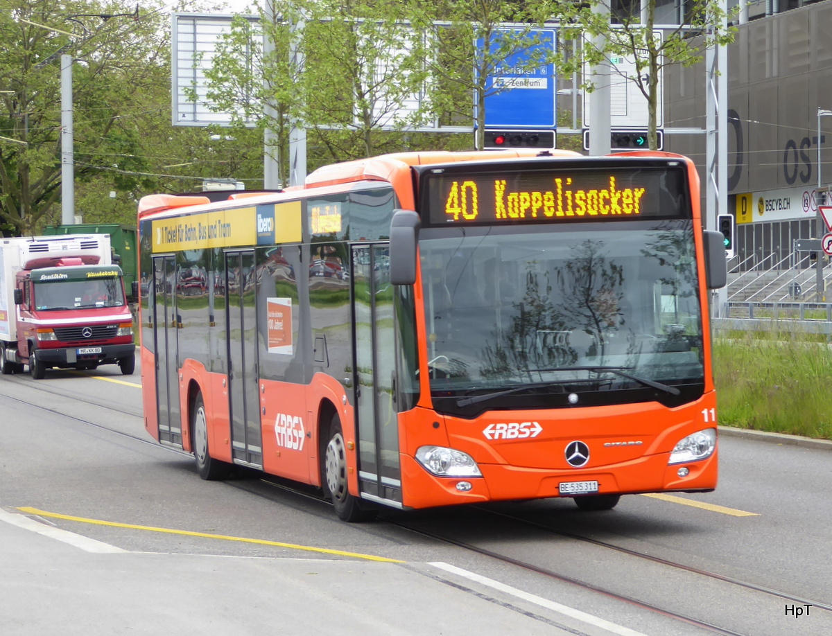 RBS - Mercedes Citaro Nr.11  BE 535311 unterwegs auf der Linie 40 in der Stadt Bern am 24.05.2016
