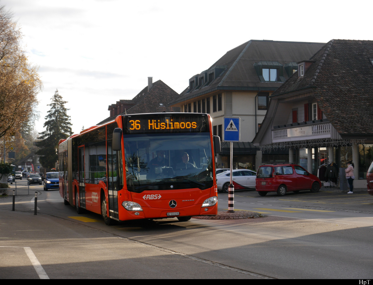 RBS - Mercedes Citaro Nr.35  BE 533235 in Münchenbuchsee am 18.12.2020