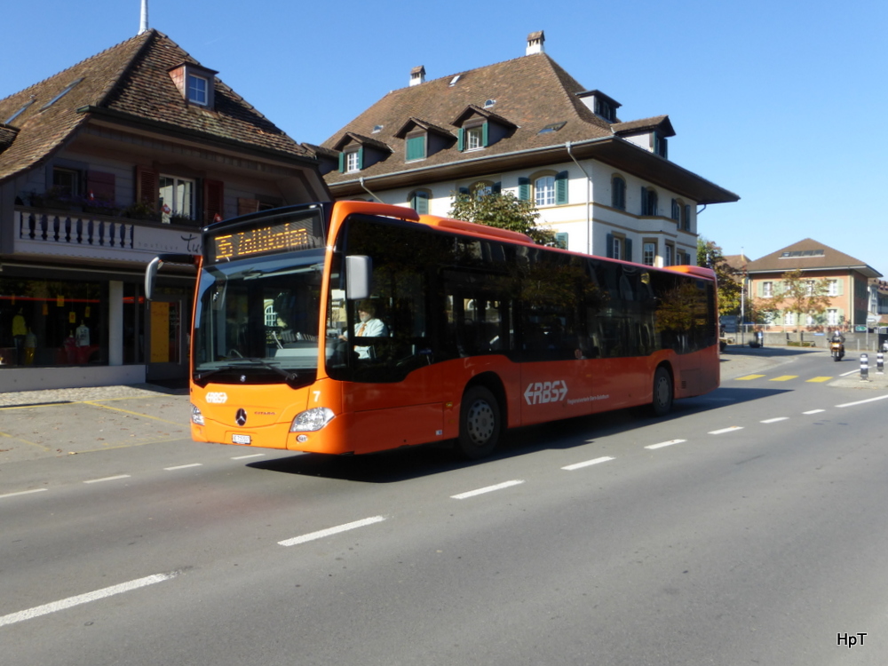 RBS - Mercedes Citaro  Nr.7  BE  715507 unterwegs in Münchenbuchsee am 19.10.2014
