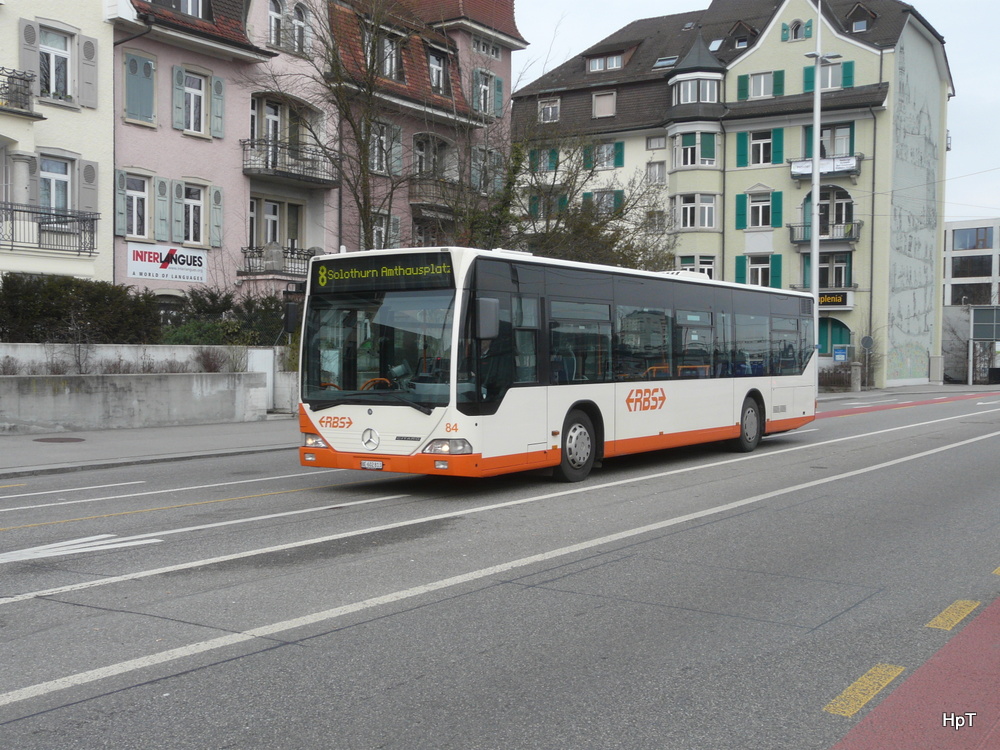 RBS - Mercedes Citaro  Nr.84  BE  602813 unterwegs für die BSU in Solothurn am 25.01.2014