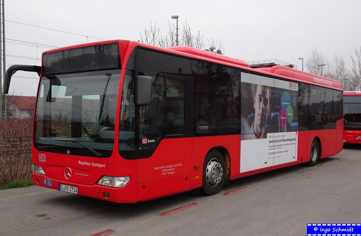 Regional Bus Stuttgart (Regiobus Stuttgart / RBS) ~ S-RS 1714 ~ Mercedes Benz Citaro Facelift LE ~ 20.03.2016 in Weil der Stadt