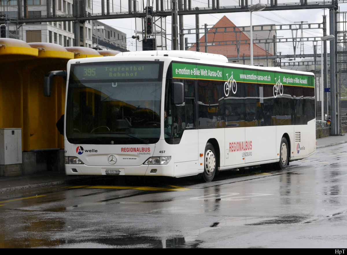 Regionalbus Lenzburg - Mercedes Citaro  Nr.457  AG  315789 in Lenzburg am 07.10.2020
