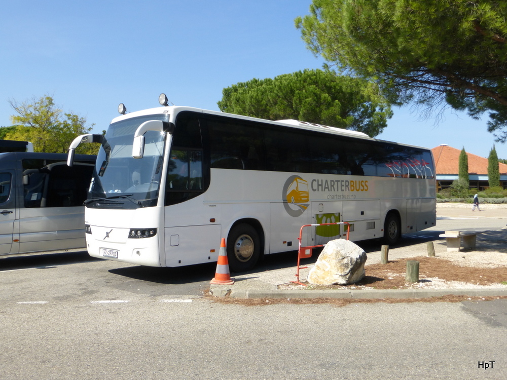Reisecar Volvo 9700 auf dem Rastplatz in Montemilmar (Frankreich) am 27.09.2014