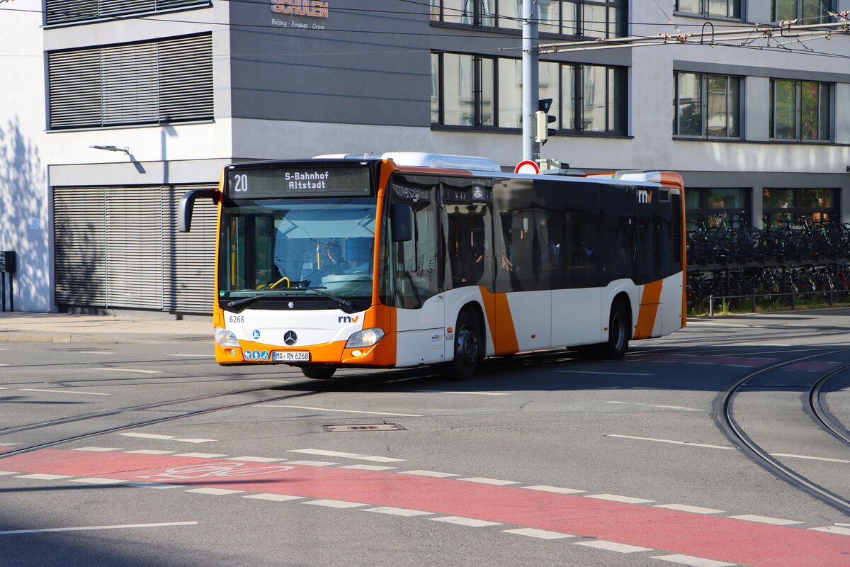 RNV Mercedes Benz Citaro 2 Wagen 6268 am 27.09.26 in Heidelberg
