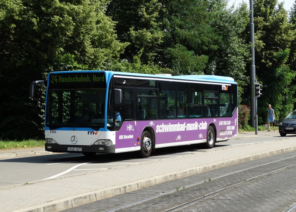 RNV Mercedes Benz Citaro C1 8366 am 03.07.15 in Heidelberg als SEV für die Linie 24